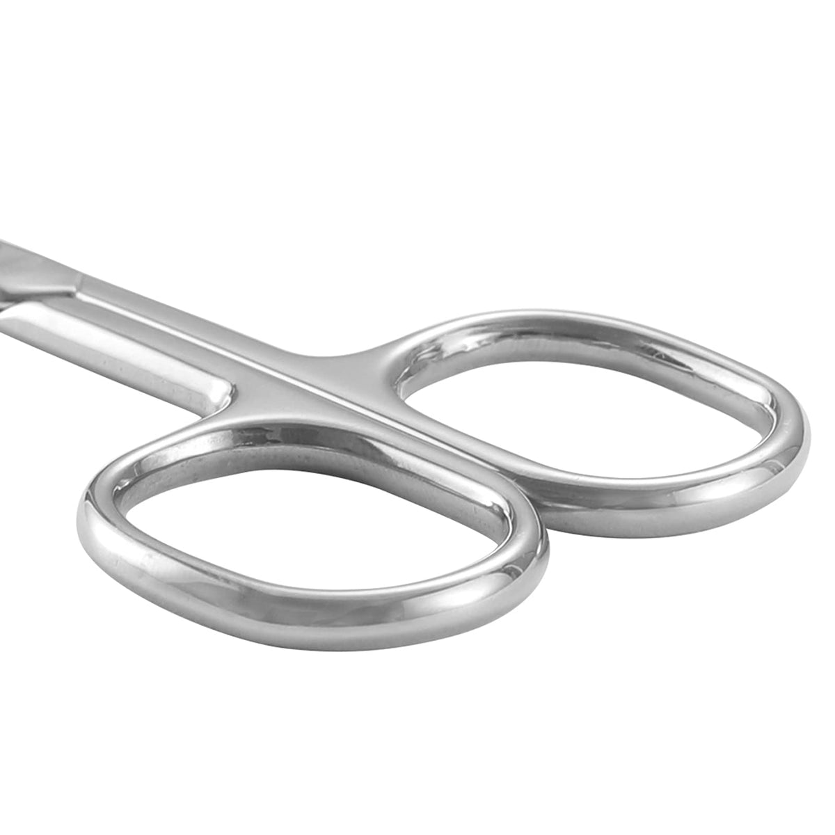 LIVINGO Curved Beauty Scissors 95 mm, Stainless Steel Cuticle, Eyebrow and False Eyelash Scissors with Pointed Tips