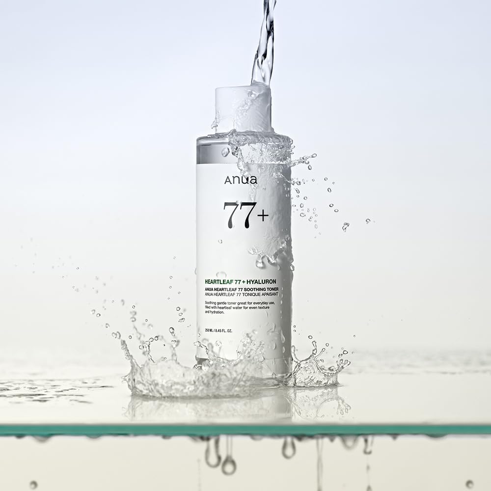 Anua Heartleaf 77 Soothing Toner, Weakly Acidic Hydrating Face Toner with Hyaluronic Acid, 250 mL