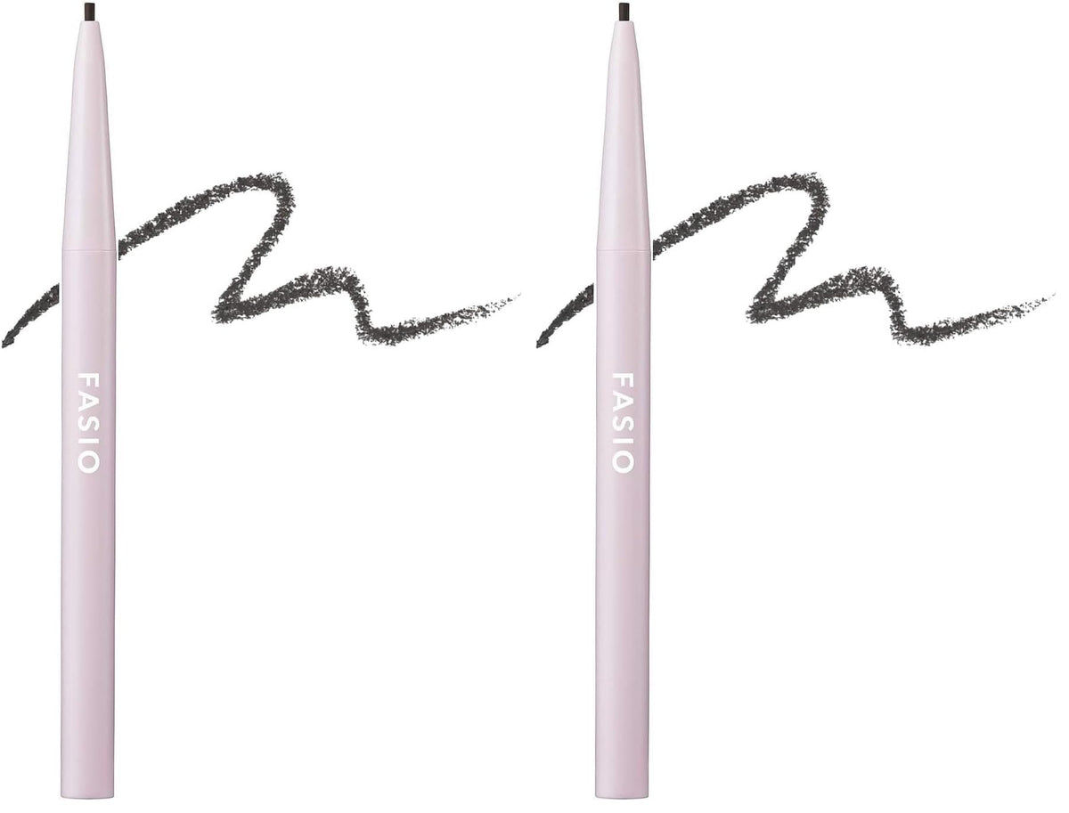FASIO Waterproof Eyebrow Pencil, 1.5 mm Fine Core Brow Pencil, Fragrance-Free, 0.07 g