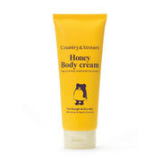 Country and Stream Honey Body Cream HM with Honey, Royal Jelly and Organic Aloe, Usable on Wet Skin, Faint Honey Scent, 200 g