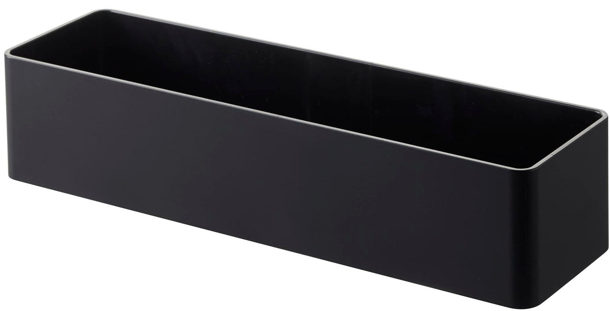 Yamazaki Tower Magnetic Storage Rack, ABS Tray with Four Detachable Hooks for Steel Surfaces, 24.5 x 7.2 x 5.3 cm and 220 g, White or Black
