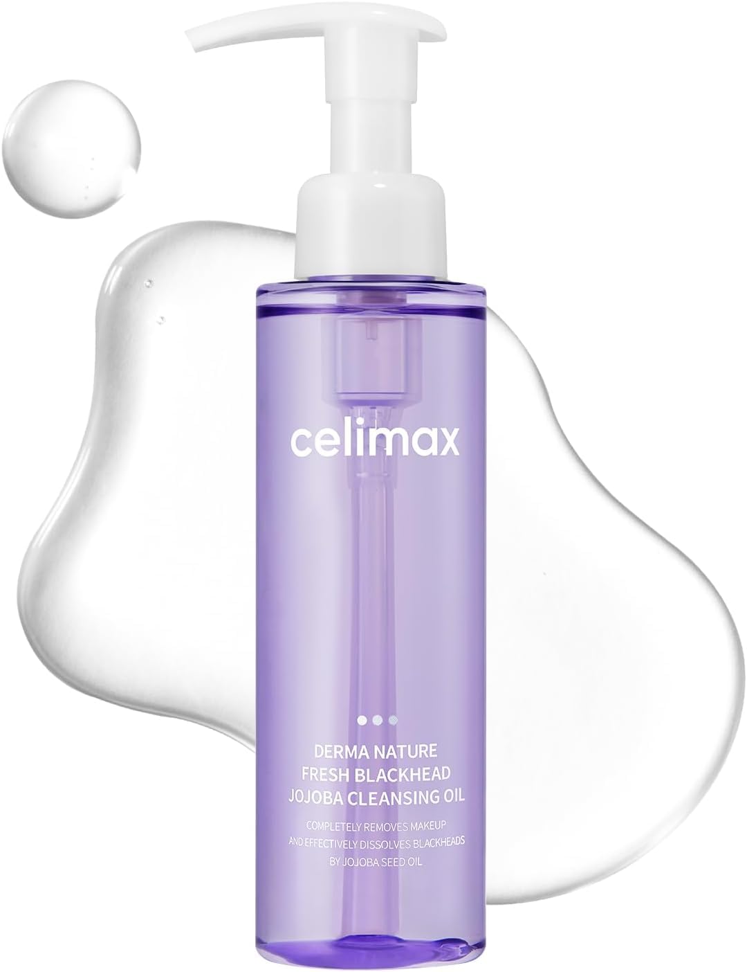 Celimax Derma Nature Fresh Blackhead Jojoba Cleansing Oil, Light Makeup-Removing Cleansing Oil with Jojoba Seed Oil, 150 mL