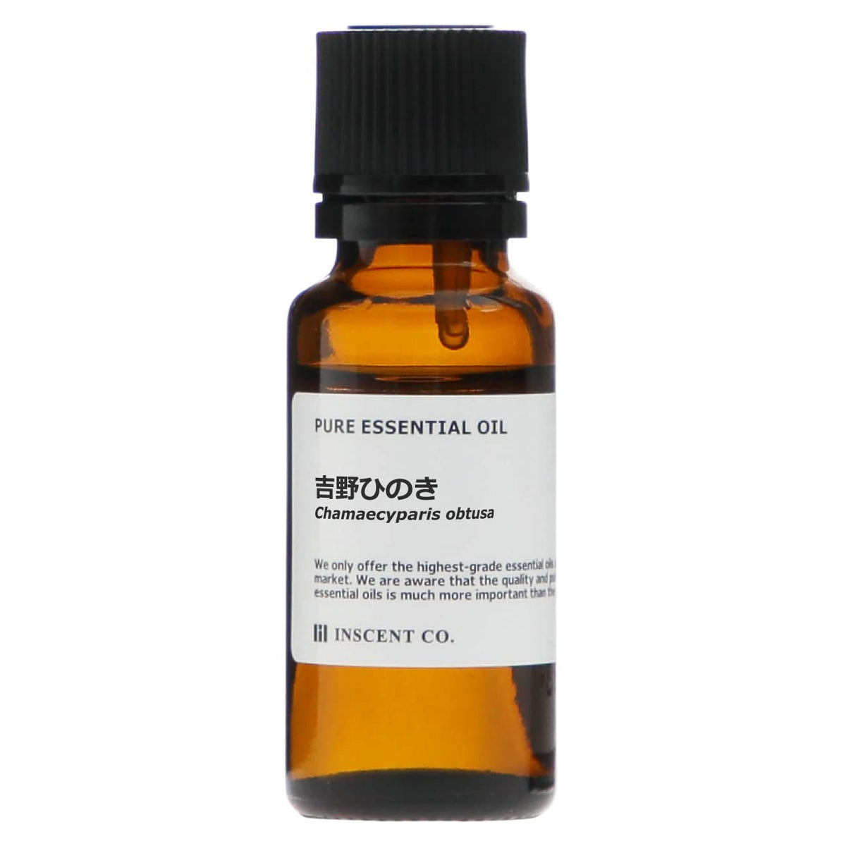 Inscent Yoshino Hinoki Essential Oil, 100 Percent Natural Japanese Cypress Aroma Oil from Kii, Steam Distilled, 10 mL to 100 mL