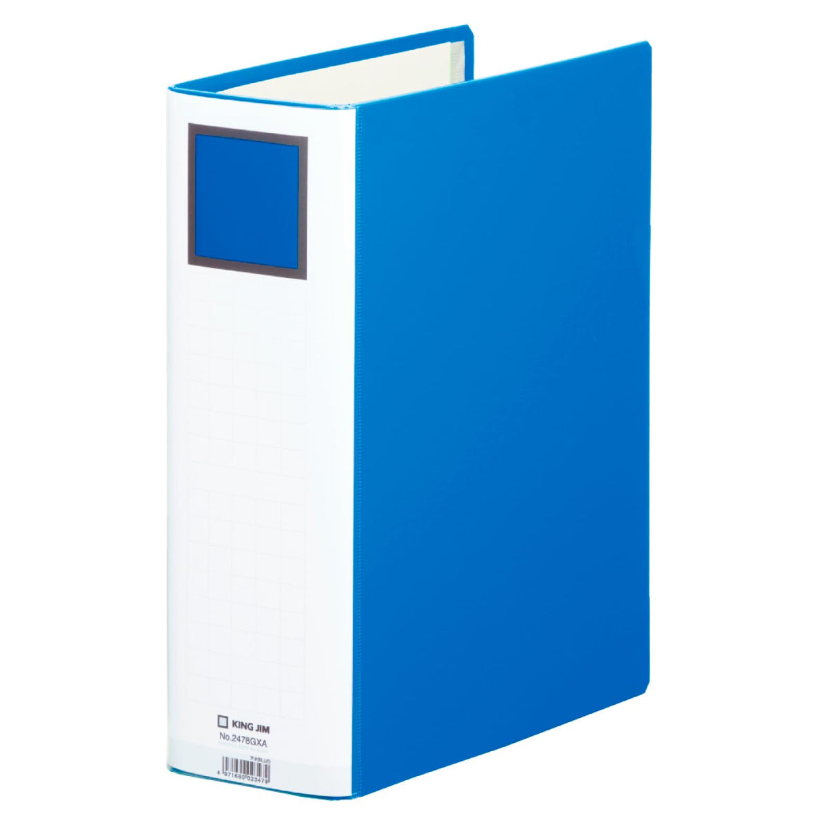 King Jim King File Super Dotch GX A4 Portrait Thick File, Binding Opens Left or Right, 30, 50 or 80 mm for 300, 500 or 800 Sheets, 307 x 243 mm, Blue, 1, 2, 3 or 10 Files