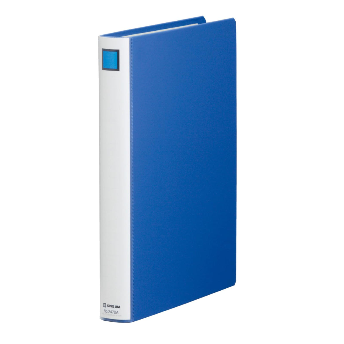 King Jim King File Super Dotch Easy A4 Portrait Two-Hole File, Olefin-Covered Lever Binder Opening Left or Right, 80 mm Hole Spacing, 200 to 1,000 Sheets, 307 x 243 mm, Blue or Grey