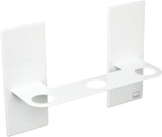 Yamazaki Tower Magnetic Dispenser Holder 3-Unit, Wall Holder for Three Pump Bottles in a Bathroom, 25 x 8 x 17 cm, Holds 4.5 kg, White or Black