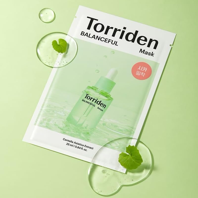 Torriden Balanceful Cica Mask — Centella Sheet Masks 10 x 25 mL