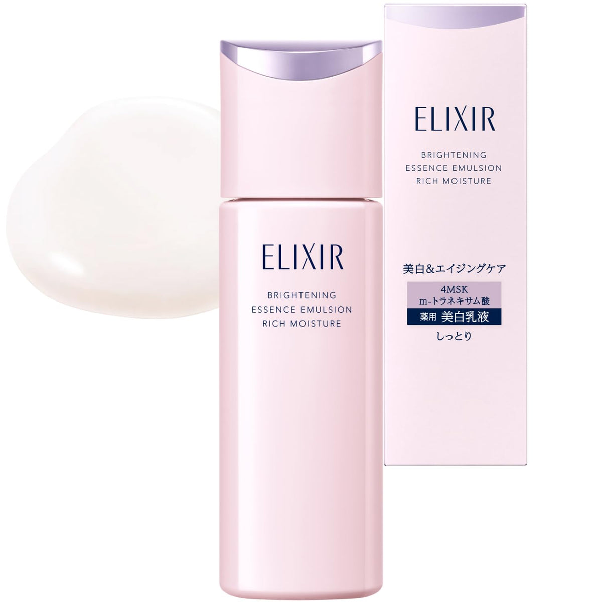 ELIXIR Brightening Emulsion Moist Type ca — Medicated Whitening Emulsion, 130ml Main Unit and 110ml Refill