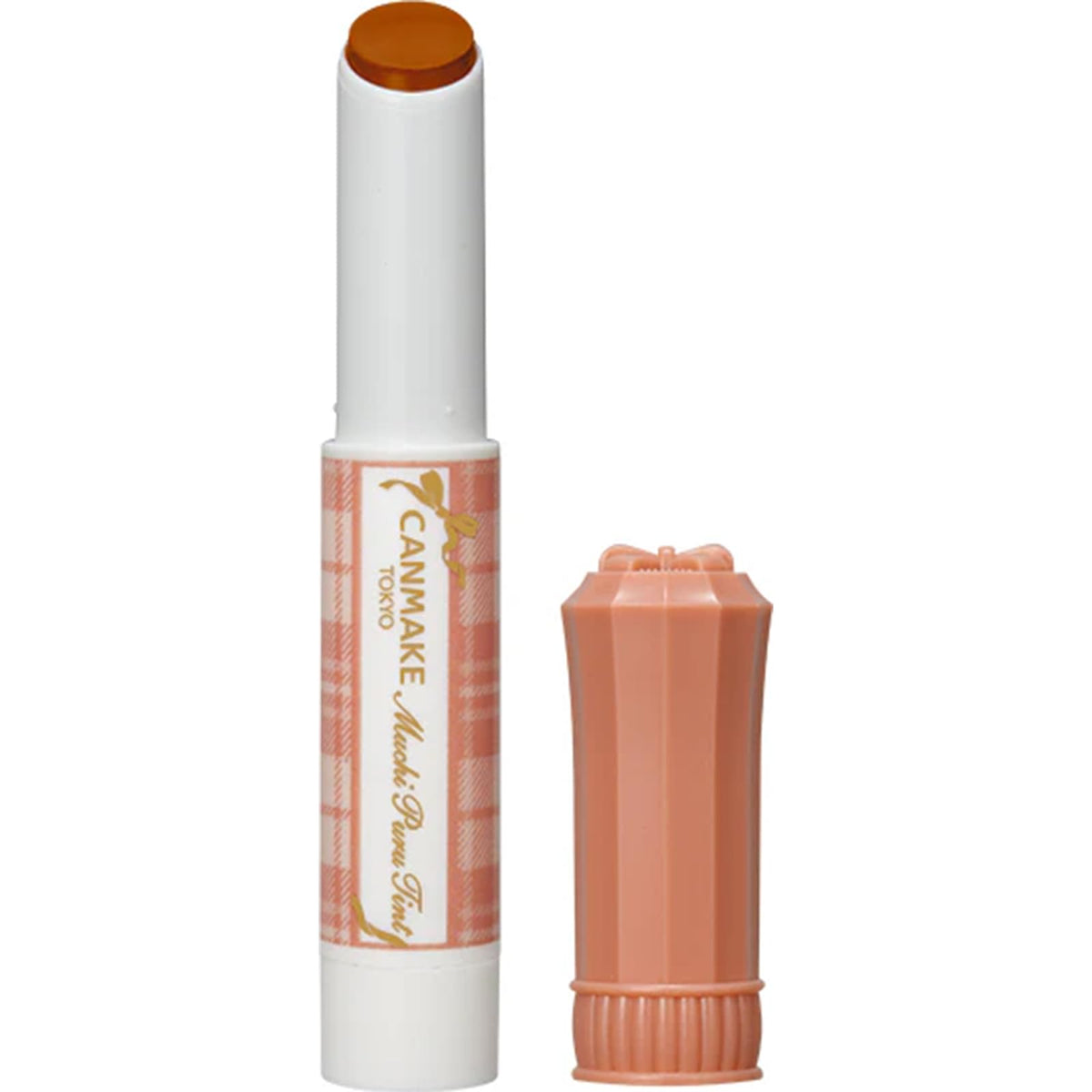 Canmake Muchi Puru Tint, Glossy Plumping-Look Lip Tint Stick with Cooling Feel and Honey, Shea and Argan Oil, 2.5 g