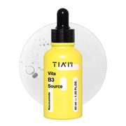 TIA'M Vita B3 Source, 10% Niacinamide and 2% Arbutin Brightening Serum for Pores, Sebum and Dullness, 40 mL