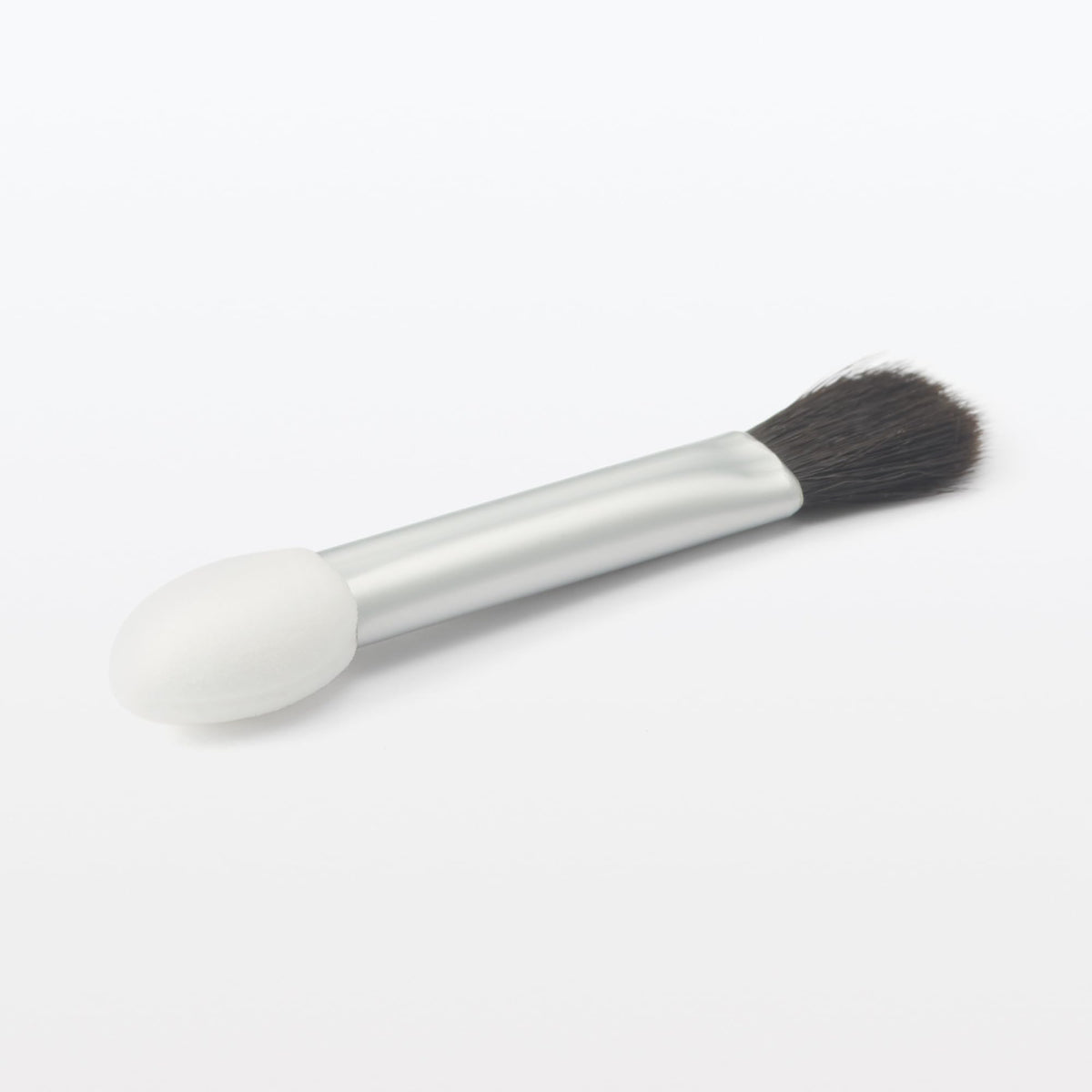 MUJI Eyeshadow Chips for Compact Cases with Brush, Set of 2 Double-Ended Sponge Tip and Brush Applicators, Model OGB54A1A
