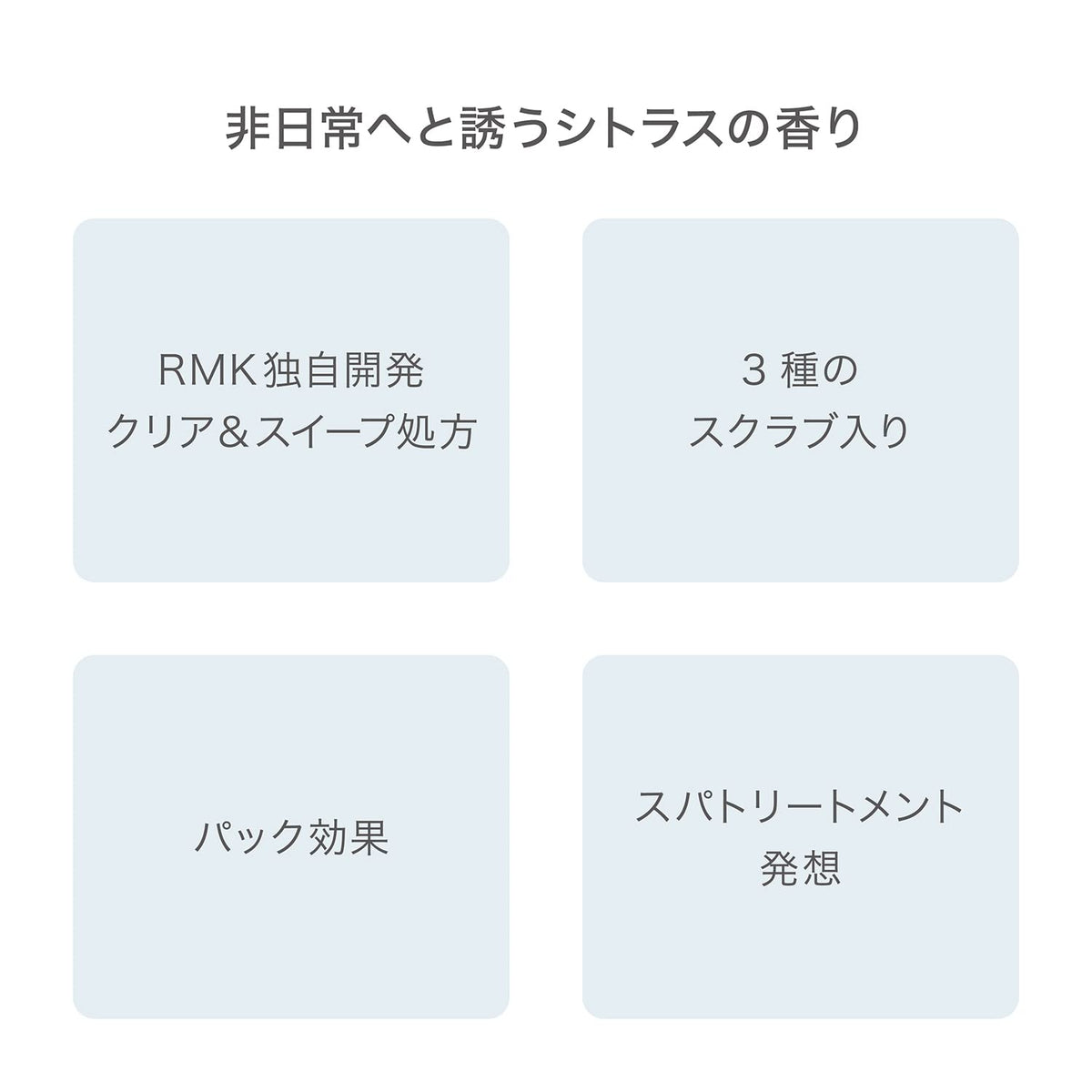 RMK Marine Blue Spa Scrub, Gel Scrub Face Wash with Three Types of Scrub Beads and a Citrus Scent, 100 g Tube
