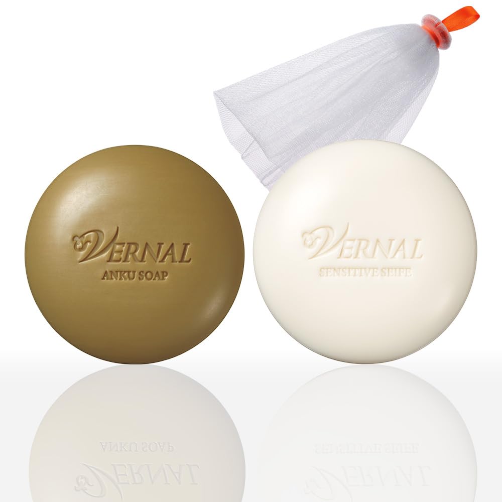 Vernal W Facial Wash Set – Ankh Soap 90g & Sensitive Zeif 90g — source image 1