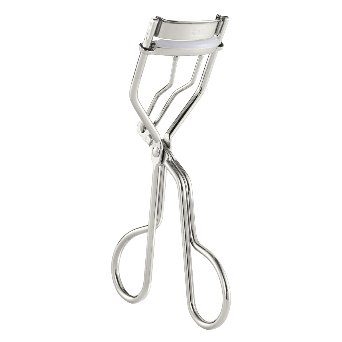KAI Narrow Eyelash Curler KQ3208, Silver Curler with a 27 mm Plate and Milky-White Silicone Rubber with a Spare Rubber, Made in Japan