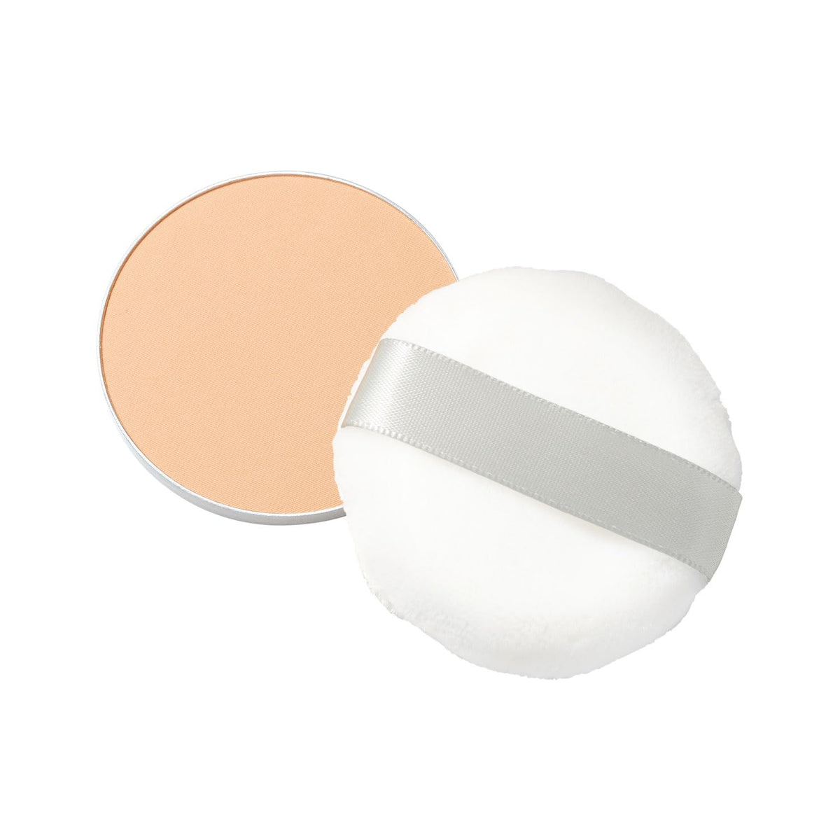 ORBIS U Rested Airy Skin Powder Refill with Puff, Lucent Colour Skincare Pressed Powder SPF10 PA+ for Makeup-Free Days, 9 g