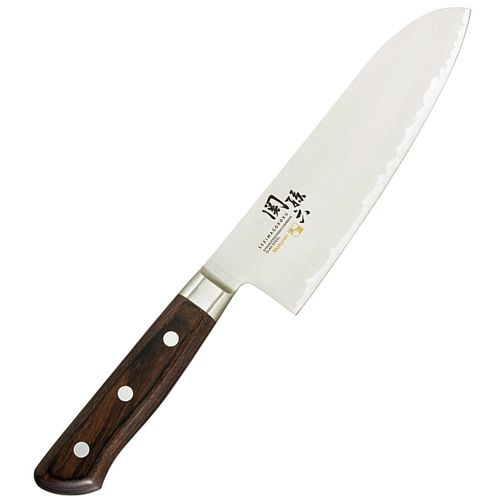 KAI Seki Magoroku Mokuren Triple-Layer Santoku Knife 165 mm