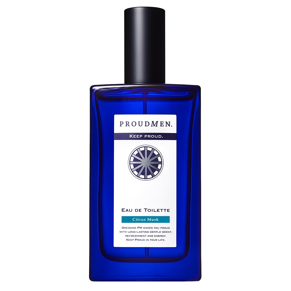 Proudmen Eau de Toilette Citrus Musk 50 mL, Men's Fragrance Spray with Aroma Citrus, Woody Floral and Sweet Musk