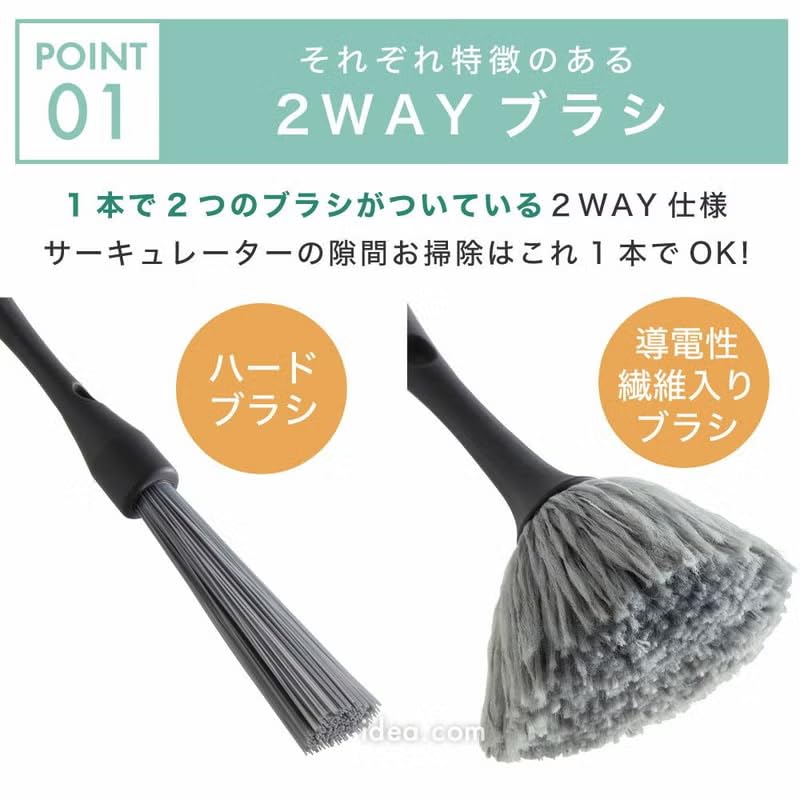 Cogit Circulator Gap Brush — 2-Way Dust Cleaner