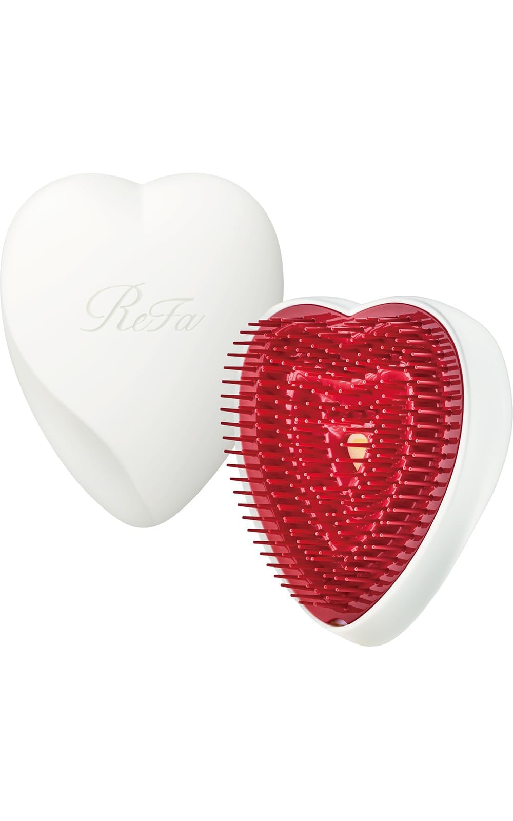 ReFa Heart Brush RS-AJ00A, Heart-Shaped Hair Brush with Three-Segment Pins and Protective Cover, Seven Colours