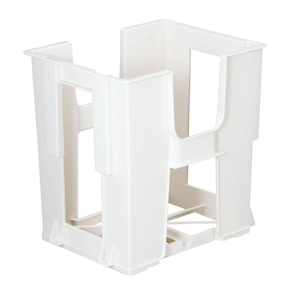 Tombo Newspaper Stocker, Polypropylene Rack for Newspapers and Magazines, 36.5 x 28.5 x 36.5 cm, Made in Japan, White