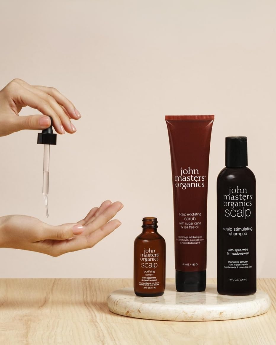 John Masters Organics Scalp Purifying Serum with Spearmint and Meadowsweet, 57 mL