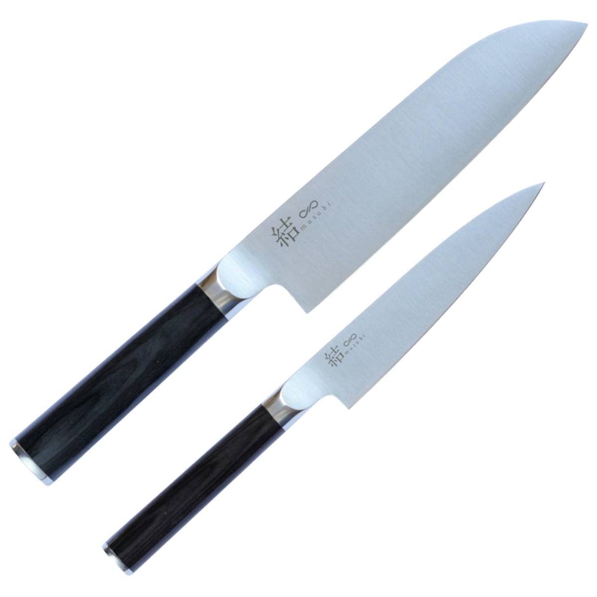 Musubi Stainless Knife In Gift Box — Santoku, Gyuto, Petty Or Set