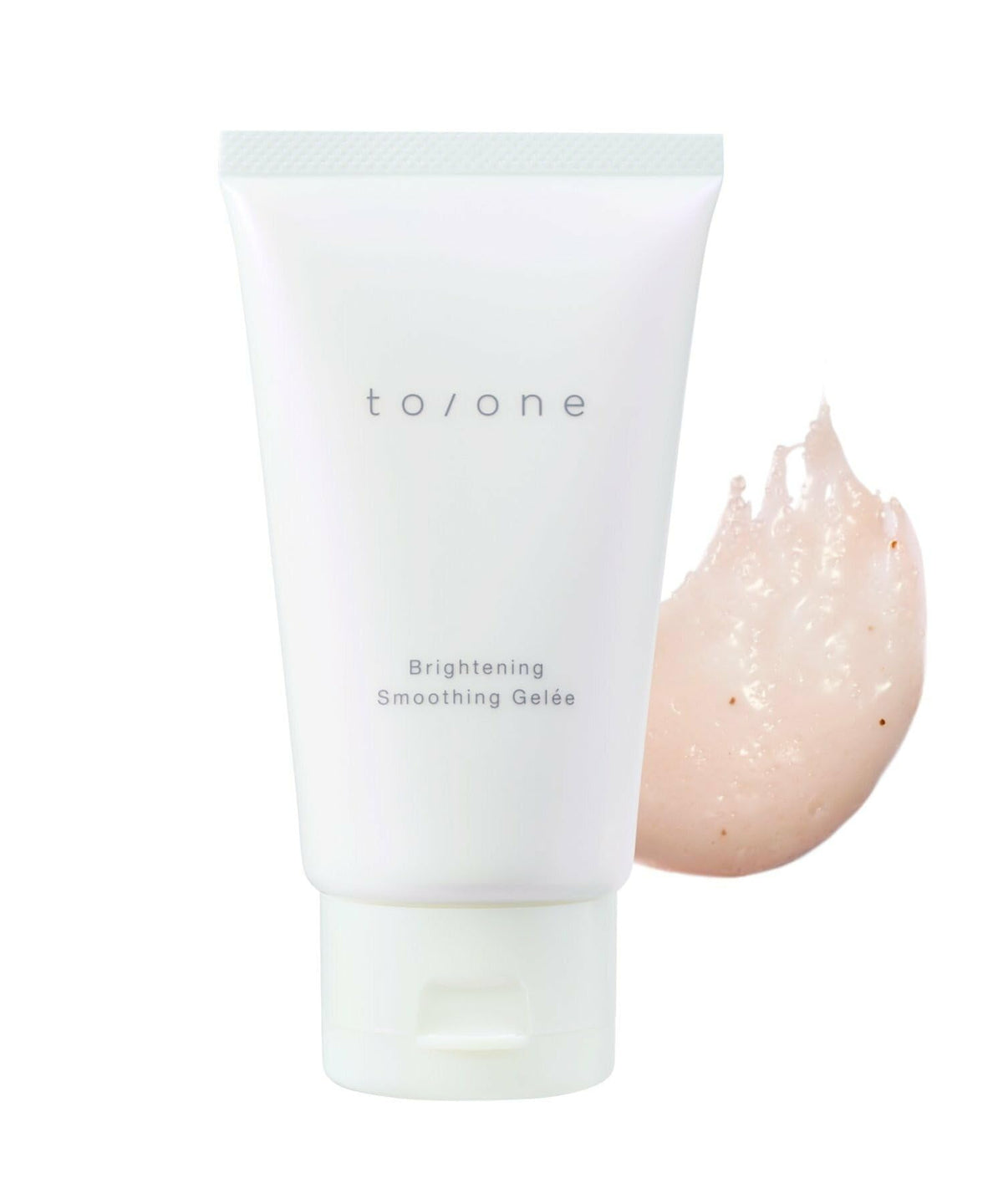 to/one Brightening Smoothing Gelée, No-Lather Face Scrub Wash with Fruit Pulp Scrub and Almond Milk, 100 g