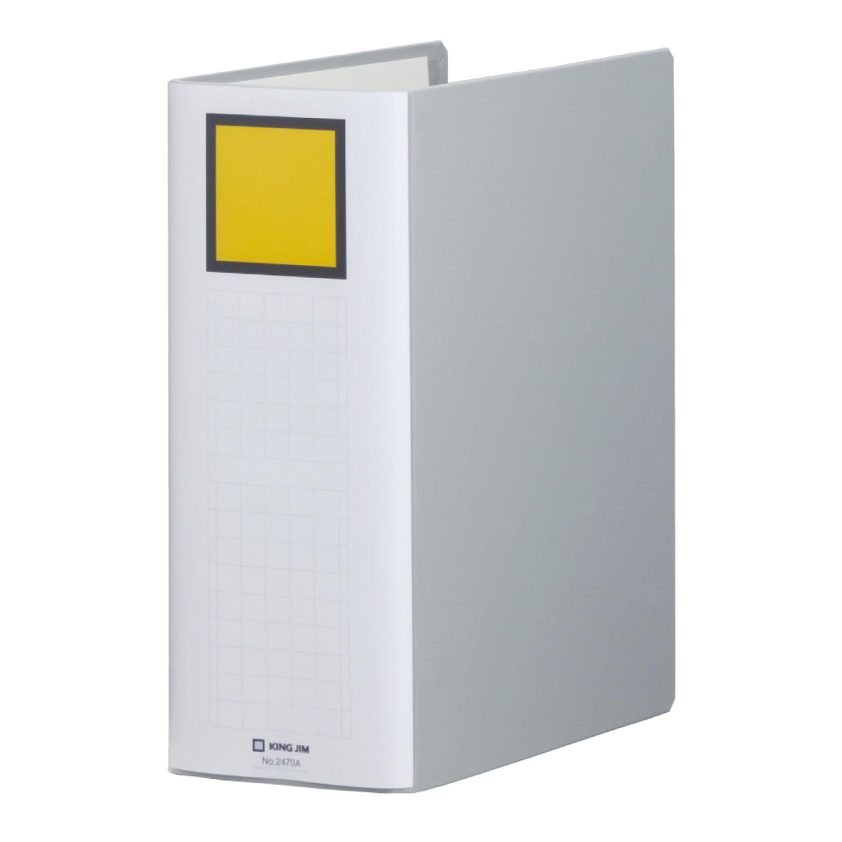 King Jim King File Super Dotch Easy A4 Portrait Two-Hole File, Olefin-Covered Lever Binder Opening Left or Right, 80 mm Hole Spacing, 200 to 1,000 Sheets, 307 x 243 mm, Blue or Grey