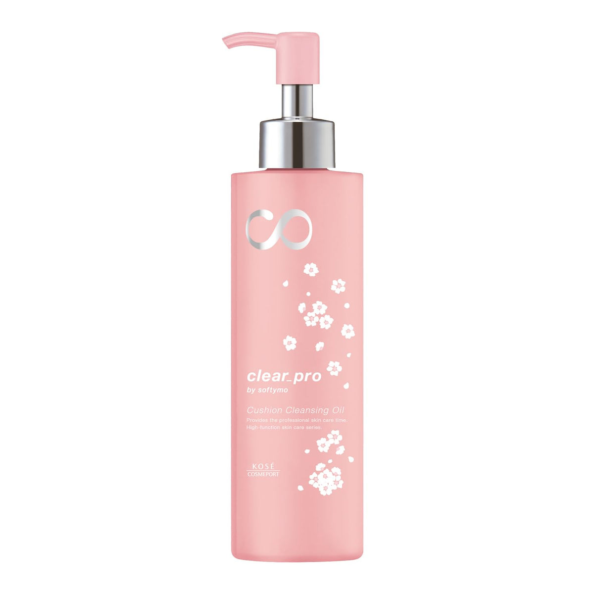 Softymo Clear Pro Cushion Cleansing Oil, Plant Oil Makeup Remover with No Double Cleansing and Lash Extension Safe, Limited Night Cherry Blossom Scent, 180 mL