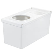 Richell Totono Drawer Plastic Bag Storage Box R, Polypropylene Box that Stores Shop Bags Unfolded, 28.5 x 14 x 14 cm and 350 g, Made in Japan, White