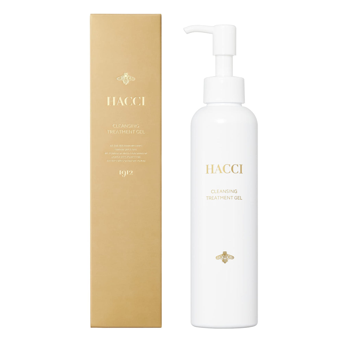 HACCI Cleansing Treatment Gel, Honey Makeup Remover and Pore Cleansing Gel with Floral Citrus Scent, 190 ml Pump Bottle