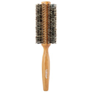 Sanbi Soft Roll Brush SR, Natural Wood Handle with Soft Boar Bristles, Round Blow-Dry Brush in 38 to 75 mm, Made in Japan