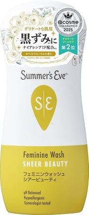 Summer's Eve Sheer Beauty Feminine Wash 237mL bottle with cosme award badge