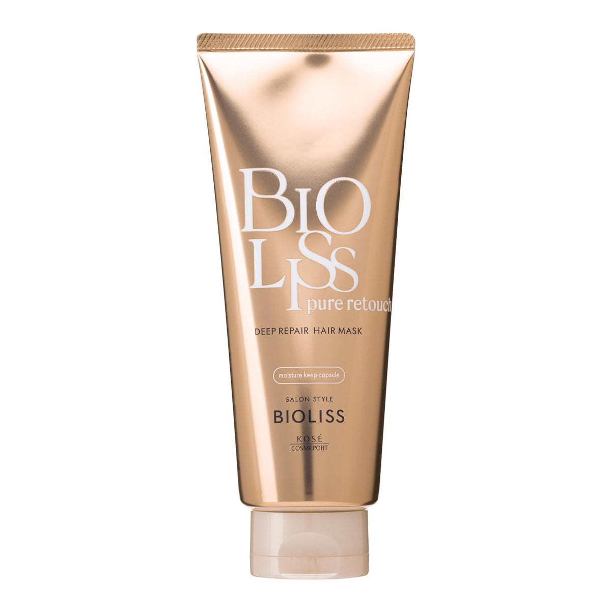 Salon Style Bioliss Pure Retouch Deep Repair Hair Mask, Moisture Keep Capsule Rinse-Out Treatment for Dry, Wavy or Frizzy Hair, Pear and Lily of the Valley Scent, 200 g