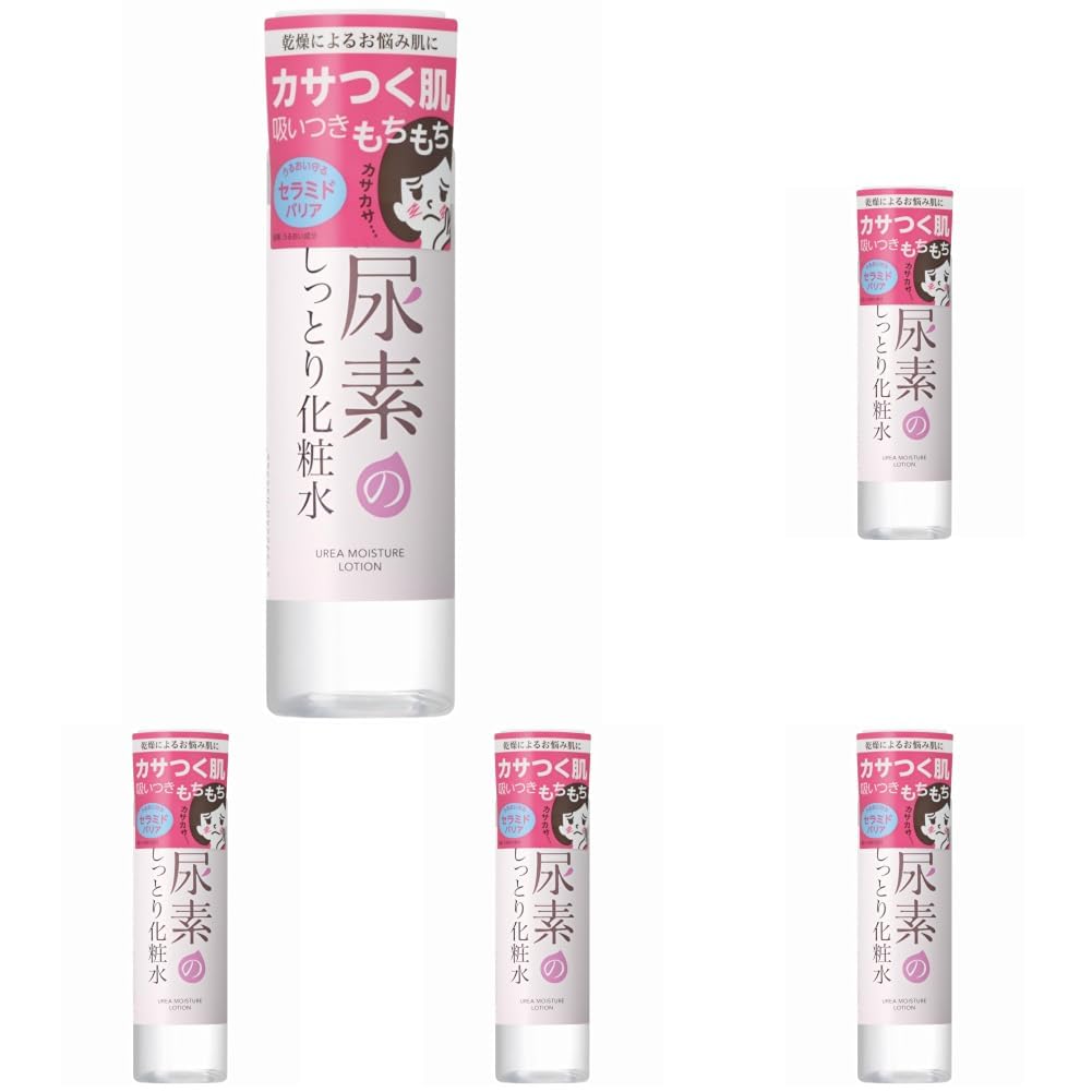 Sukoyaka Suhada Urea Moisture Lotion with Urea, Hyaluronic Acid and Ceramide, Fragrance-Free and Colorant-Free Moisturizing Lotion for Dry Skin, 200 mL, One or Five Bottles