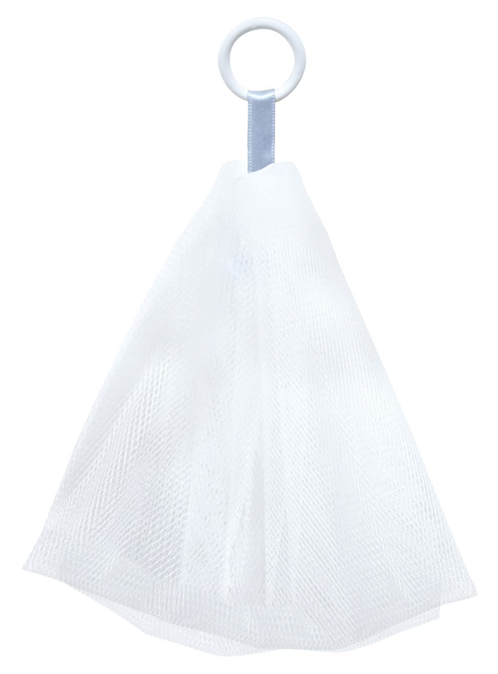 Kokubo Whipper Mini Face Wash Foaming Net with Ring, Dense Whipped Foam in Seconds, Made in Japan, 1 Piece or 4 Piece Set