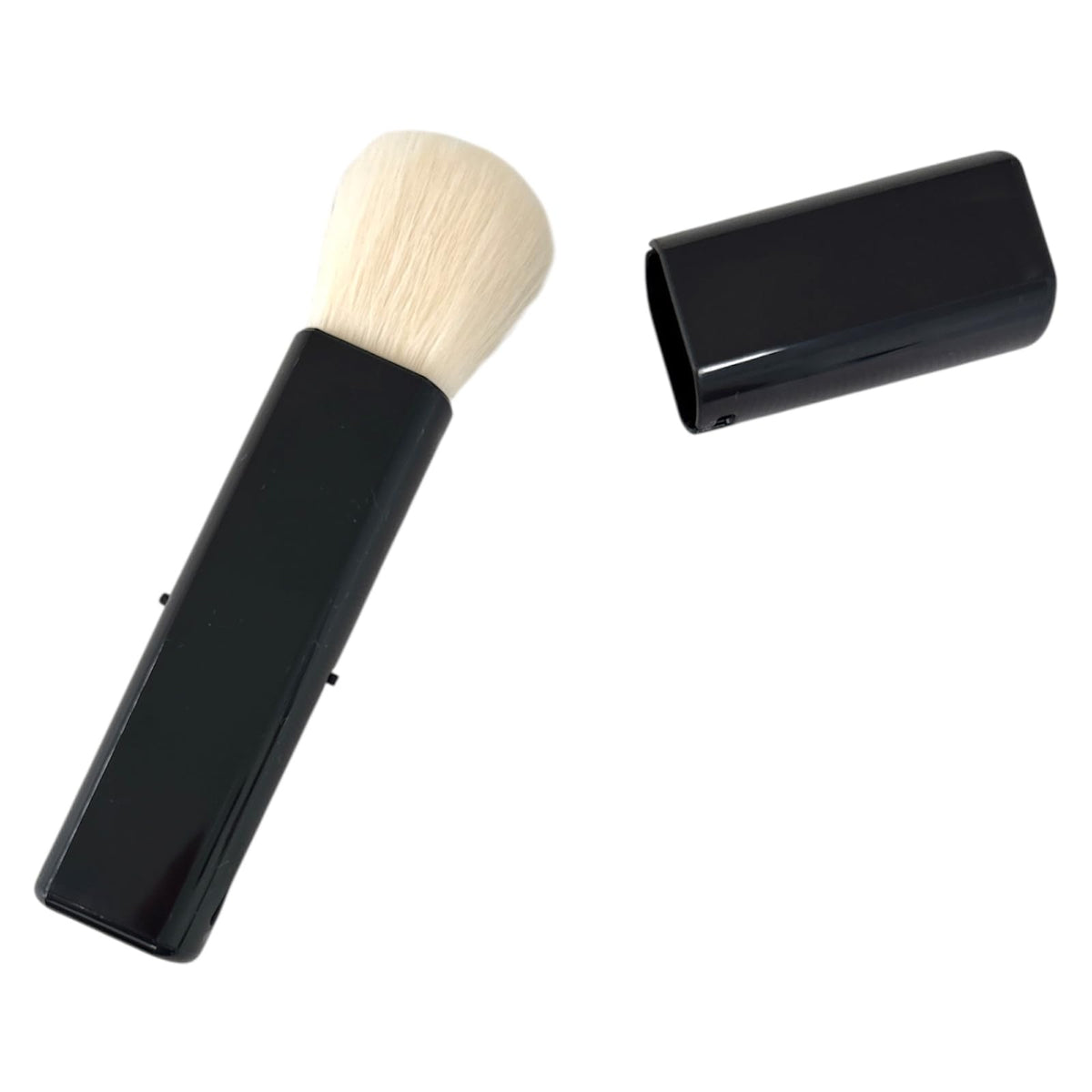 Kumano Fude Portable Makeup Brush with Cap, Compact Blush and Foundation Brush, Made in Japan