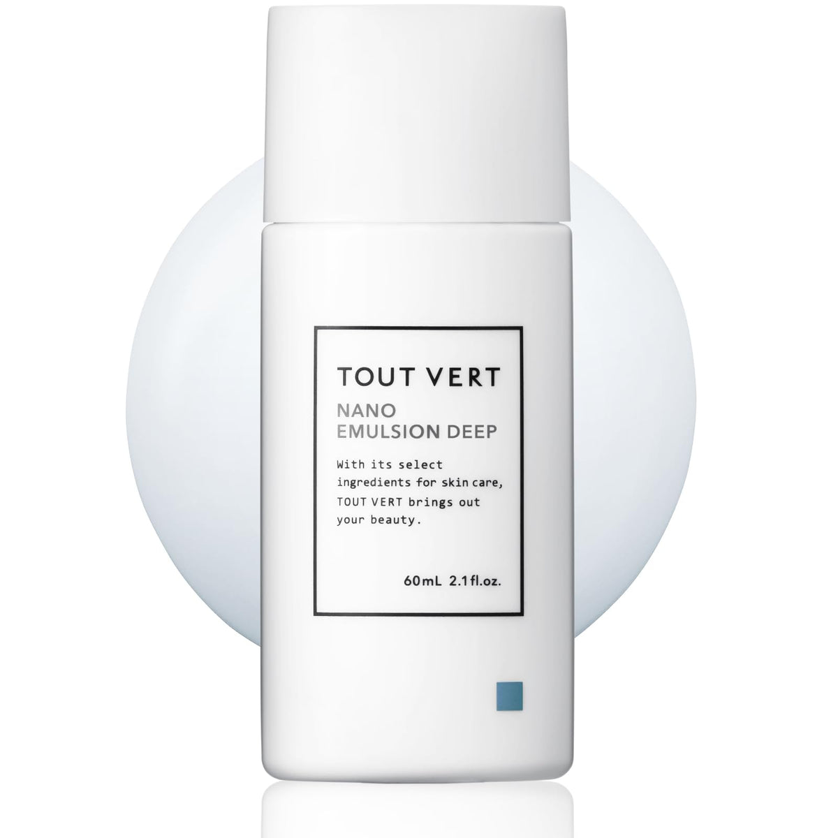 Tout Vert Nano Emulsion Deep 60 mL, High-Concentration Ceramide Moisturizing Milky Lotion for Dry Skin with Ectoin and Hyaluronic Acids, Lavender Rose Scent