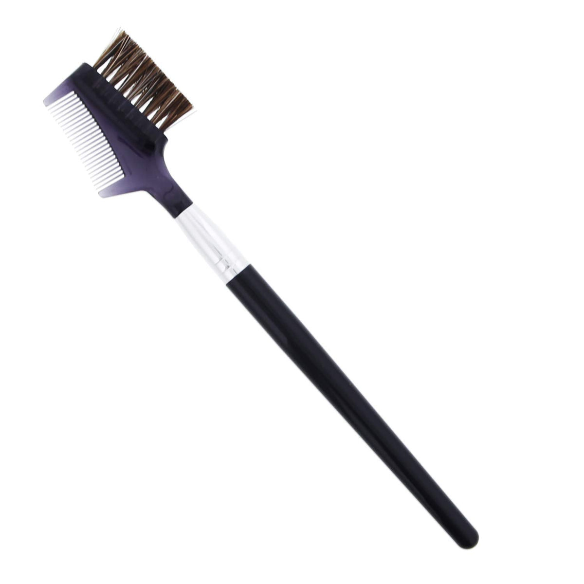 Shishida Seishindo MK-574 Horsehair Brush and Comb, Double-Sided Makeup Brush for Detangling, Made in Japan