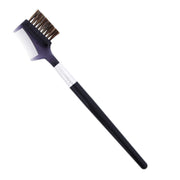 Shishida Seishindo MK-574 Horsehair Brush and Comb, Double-Sided Makeup Brush for Detangling, Made in Japan
