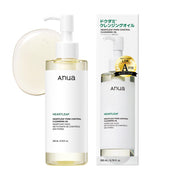 Anua Heartleaf Pore Control Cleansing Oil, Houttuynia Makeup Remover Oil for Sebum and Pores, 200 mL
