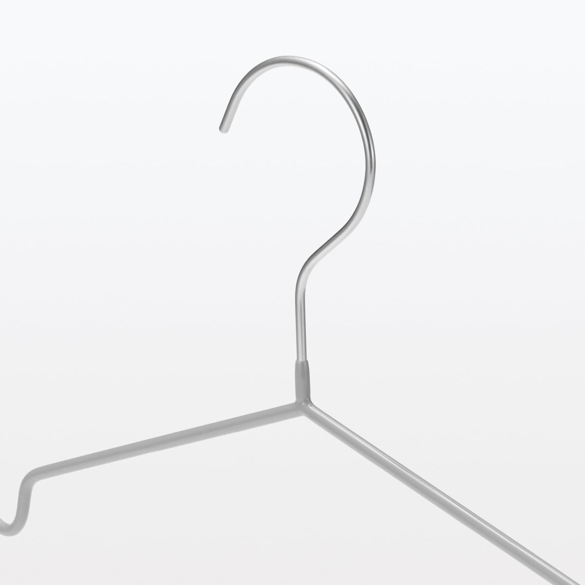 MUJI Non-Slip Hangers, Steel with Vinyl Coating, About 41 cm Wide, Set of 10 or 20, 600 g per Ten Including Packing