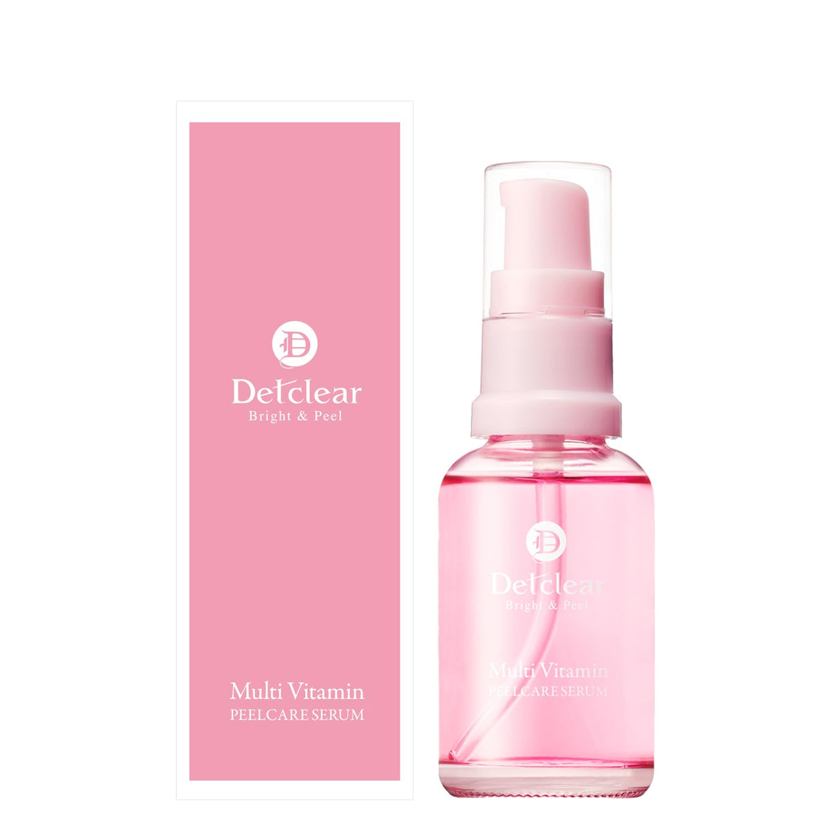 Meishoku Detclear Bright & Peel Multi Vitamin Peel Serum with 2% Mandelic Acid, Capsule Retinol and Vitamin C, Leave-On Peel Care Serum, 33 mL