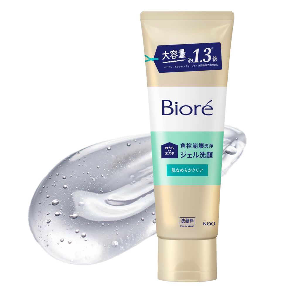 Bioré Ouchi de Esthe Keratin Plug Clearing Gel Face Wash, Smooth Type, Relaxing Aroma, 240g / 5 Pack / 2-Type Set