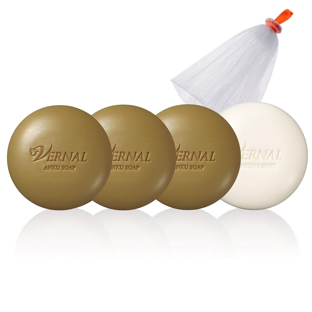 Vernal Basic Soap 4‑Pack (Ank 90g×2 & Sensitive Zaif 90g×2) — source image 3