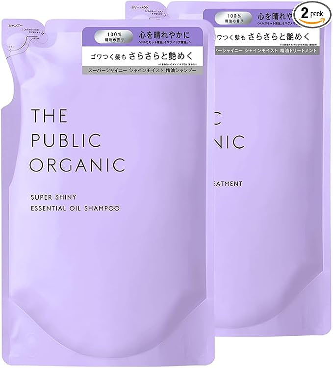 The Public Organic Super Shiny Set — Refill‑pouch Eco‑Friendly