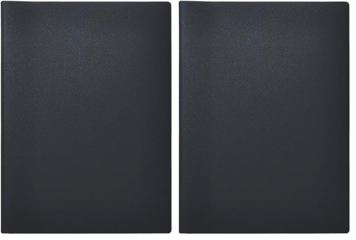 King Jim Receipt and Invoice Scan Holder 790, A4 Two-Fold PP File with Anti-Glare Scan Sheet and Pockets for A4 Papers, Business Cards and Receipts, 312 x 230 mm, Black, Beige or White
