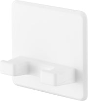 Yamazaki Tower Silicone Suction Cup Razor Holder, White, Floating Storage for Bathroom Tiles, Mirrors and Glass