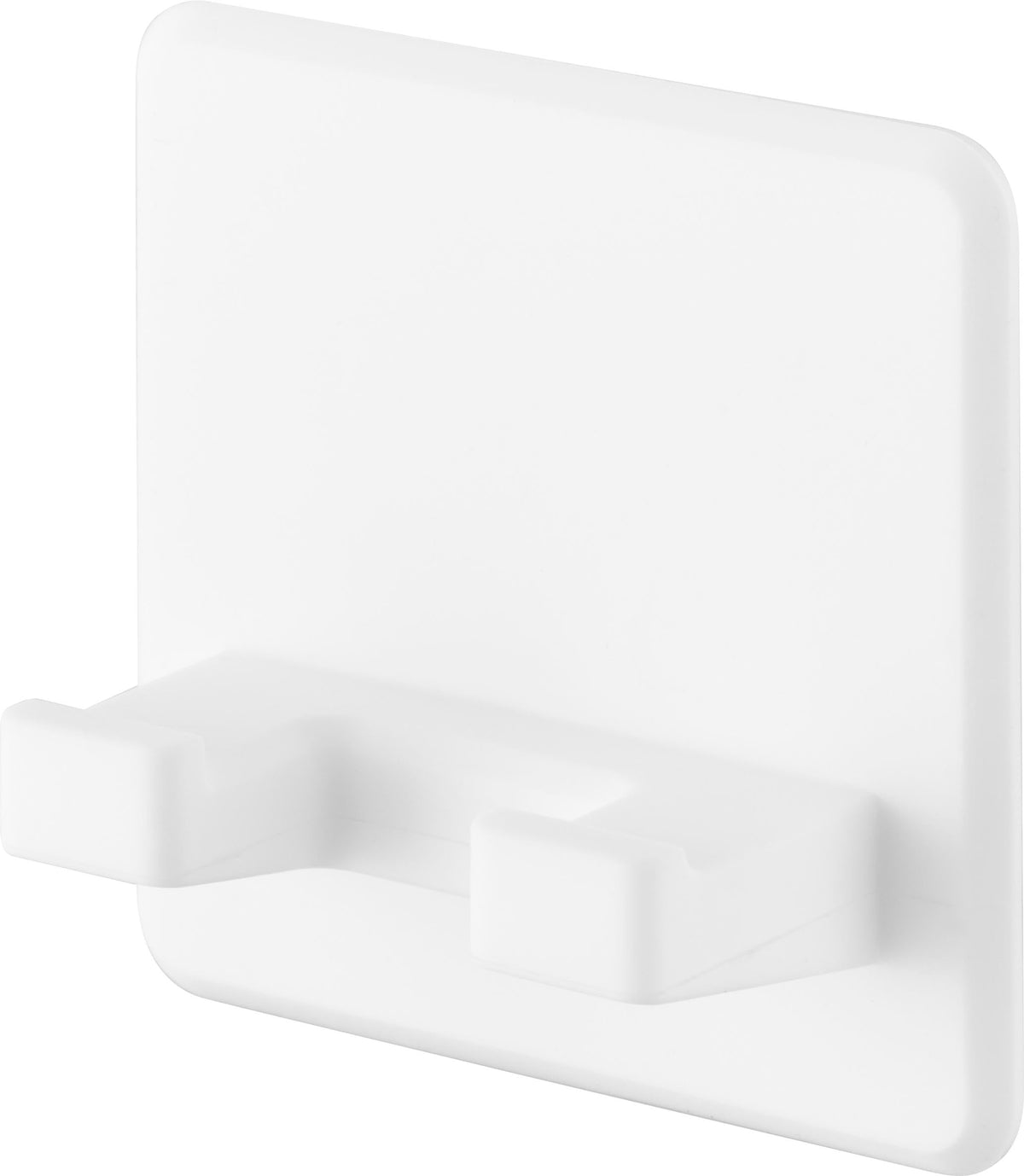 Yamazaki Tower Silicone Suction Cup Razor Holder, White, Floating Storage for Bathroom Tiles, Mirrors and Glass