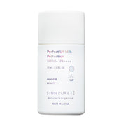 Perfect UV Milk Protection A, Zinc Oxide Mineral Sunscreen Milk SPF50+ PA++++ for Face and Body, UV-Absorber-Free, Soap-Off, No White Cast, Sandalwood and Lemongrass Scent, 30 mL